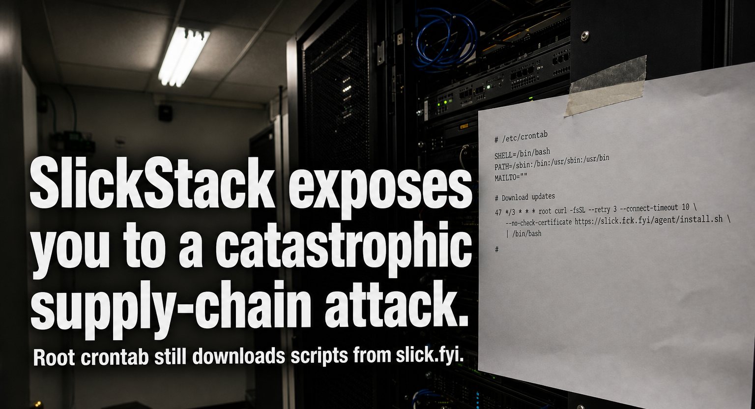 SlickStack Exposes You to a Catastrophic Supply-Chain Attack
